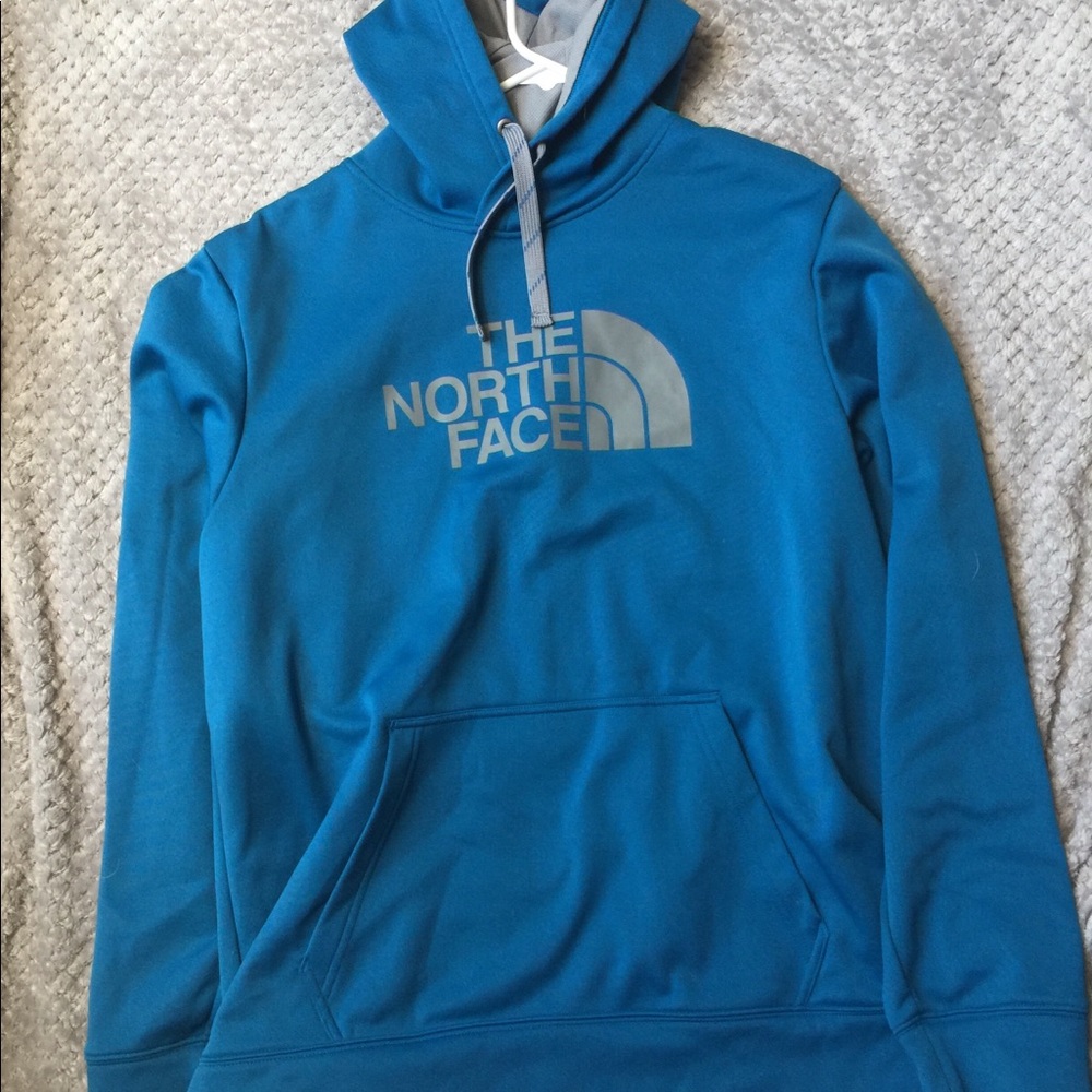 Blue north face hoodie